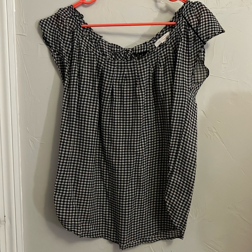 LC gingham top